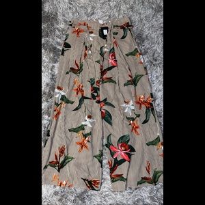 Fashion Nova Striped Floral Beach Pants!